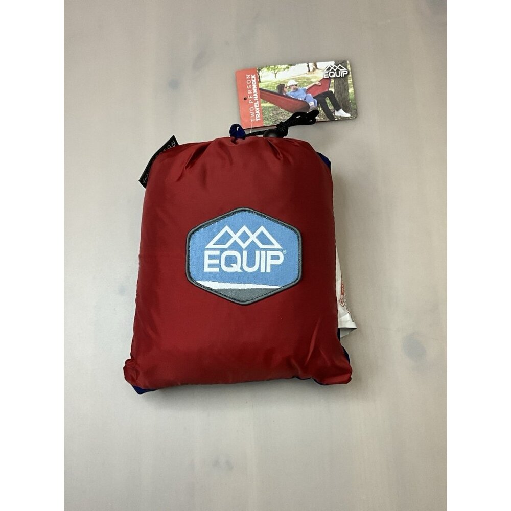 EQUIP 2-Person Travel Hammock Lightweight Nylon Camping Backpacking 500 lb New